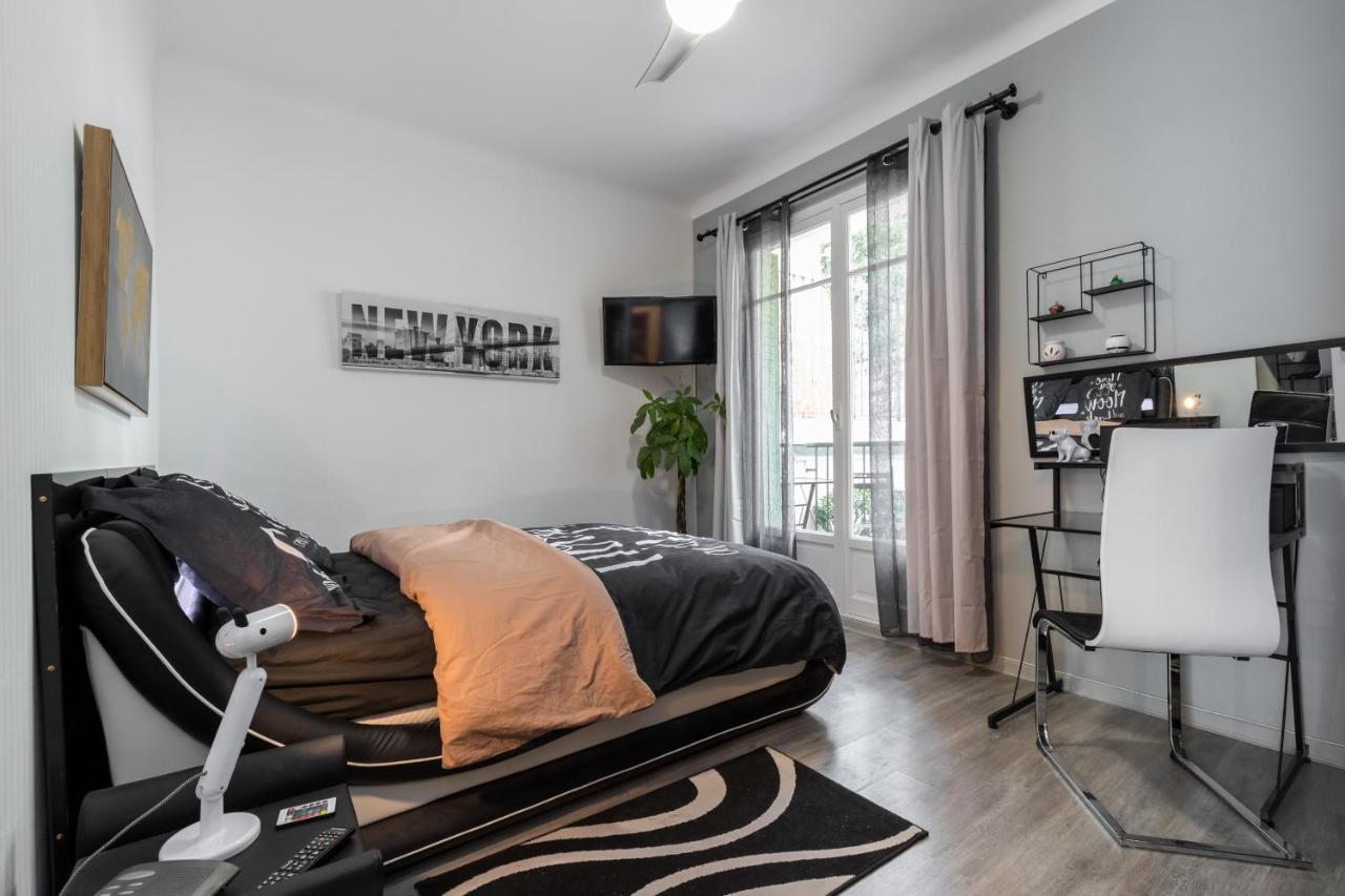 Appartement Beau 3 pièces, 7 pers, 2 terrasses, centre, calme, sécurité à Nice Extérieur photo